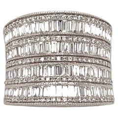 3.23tcw Diamond Concave Cocktail Ring