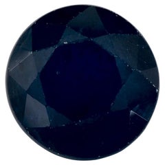 3.24 Ct Blue Sapphire Round Loose Gemstone