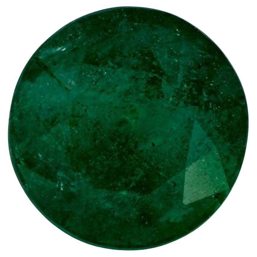 3.24 Ct Emerald Round Loose Gemstone