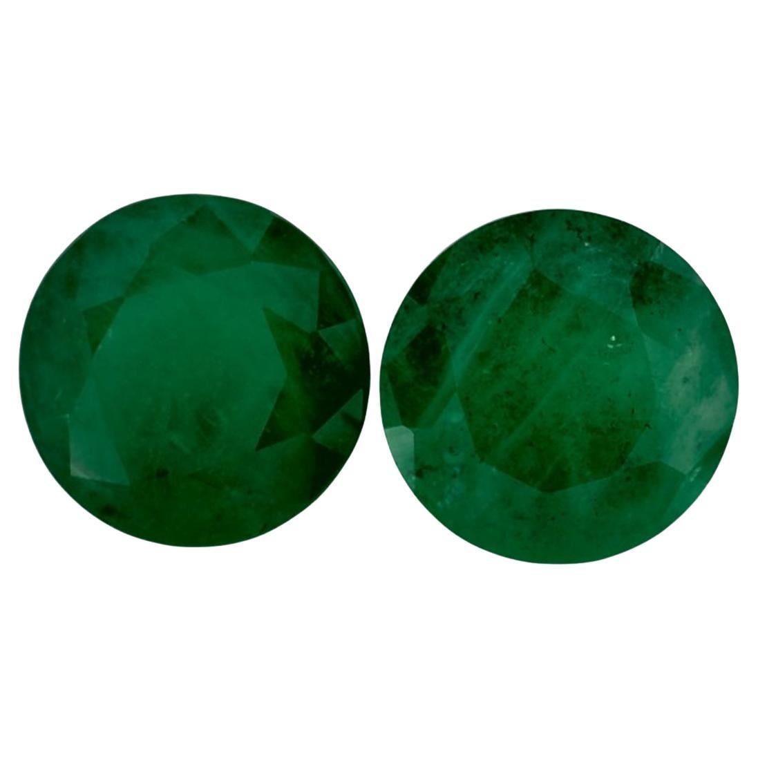 3.24 Ct Emerald Round Loose Gemstone