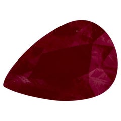 3.24 Ct Ruby Pear Loose Gemstone