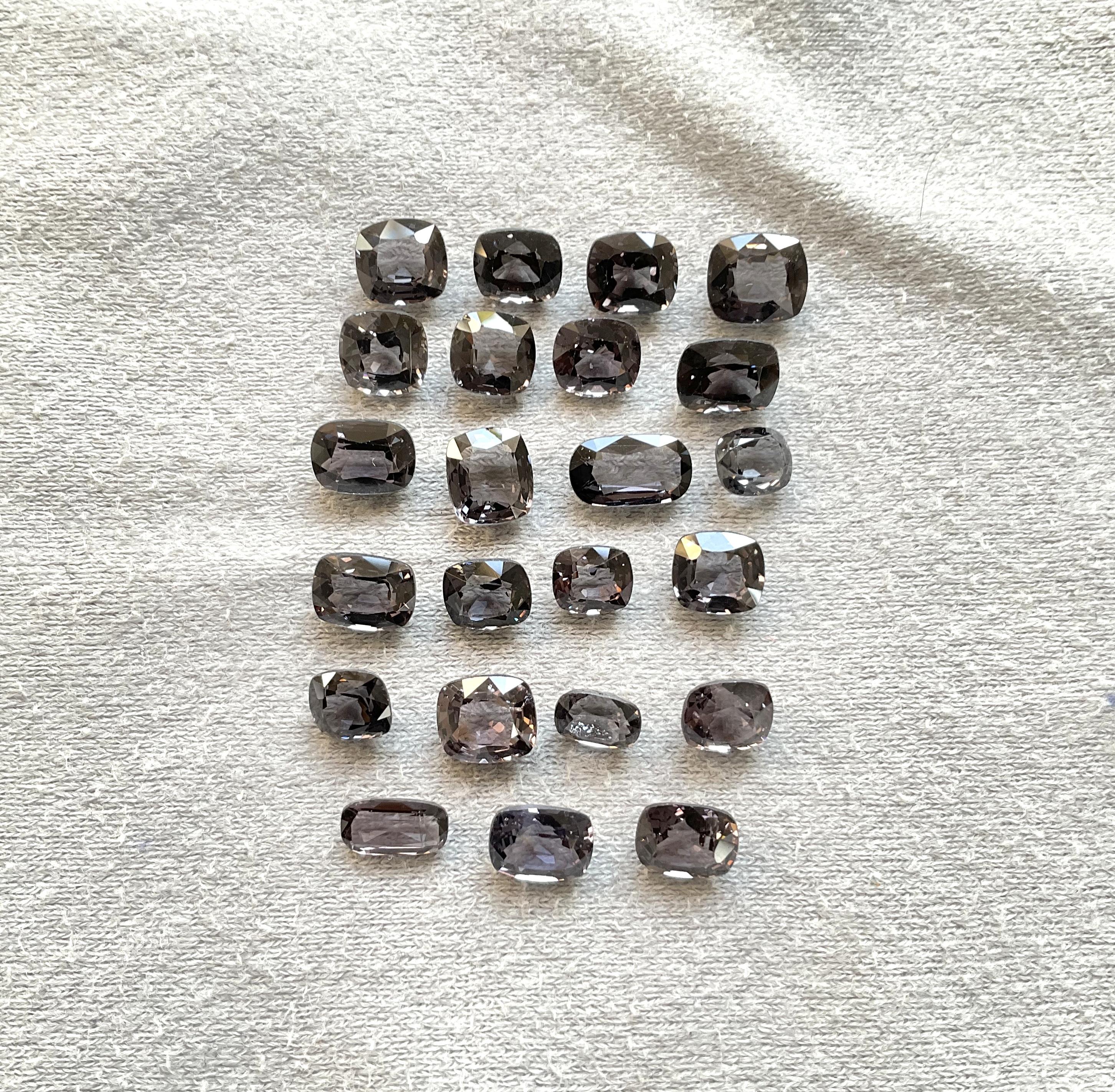 32,44 Quilates Espinela Gris de Birmania Piedra talla cojín Para Joyería Piedras Preciosas Naturales

Gema Espinela
Peso:  Quilates
Tamaño: de 6x5 a 7x8 MM
Piezas: 23
Forma: Piedras talla cojín