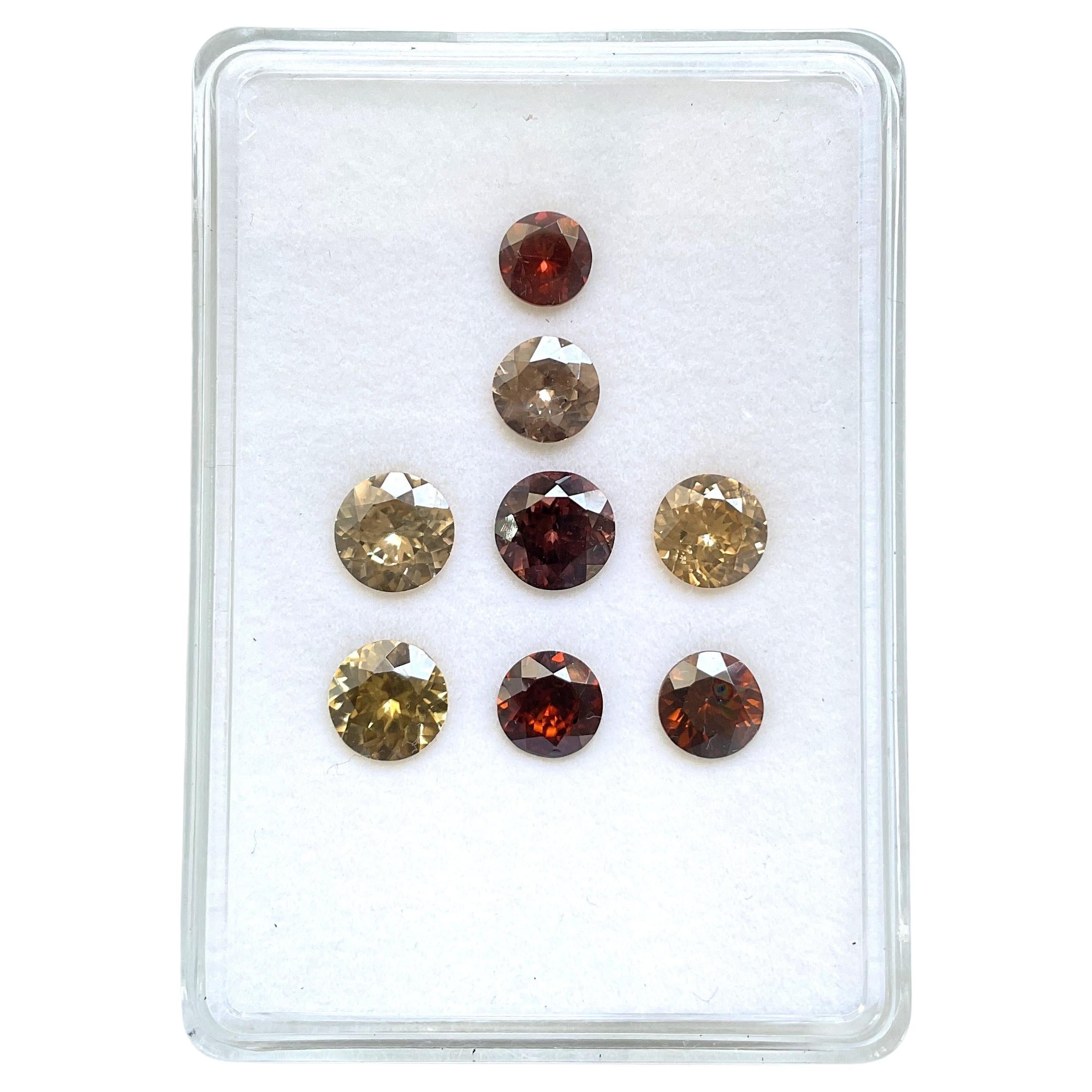 32.45 Carat Tanzania Zircon Round Faceted Natural Cutstone Fine Jewelry Gemstone en vente