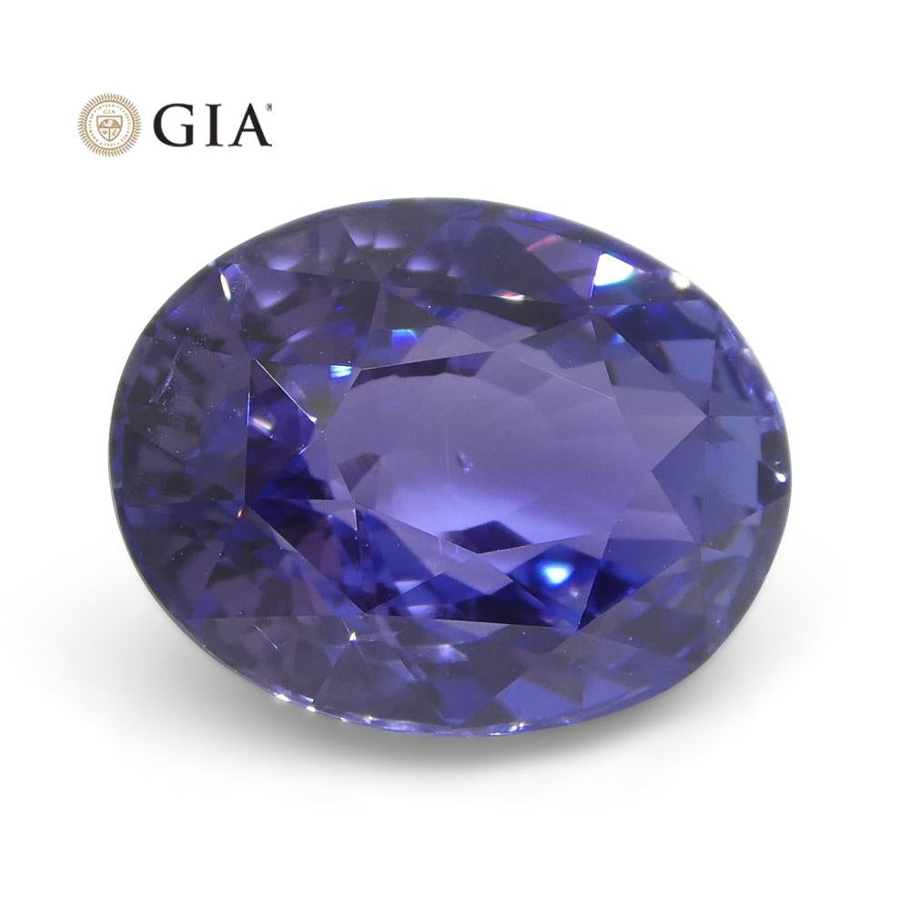 3.24ct Color Change Sapphire GIA Unheated, Bluish Violet to Pinkish Purple For Sale 4