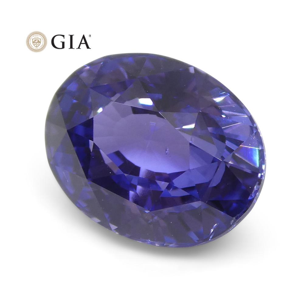 3.24ct Color Change Sapphire GIA Unheated, Bluish Violet to Pinkish Purple For Sale 2