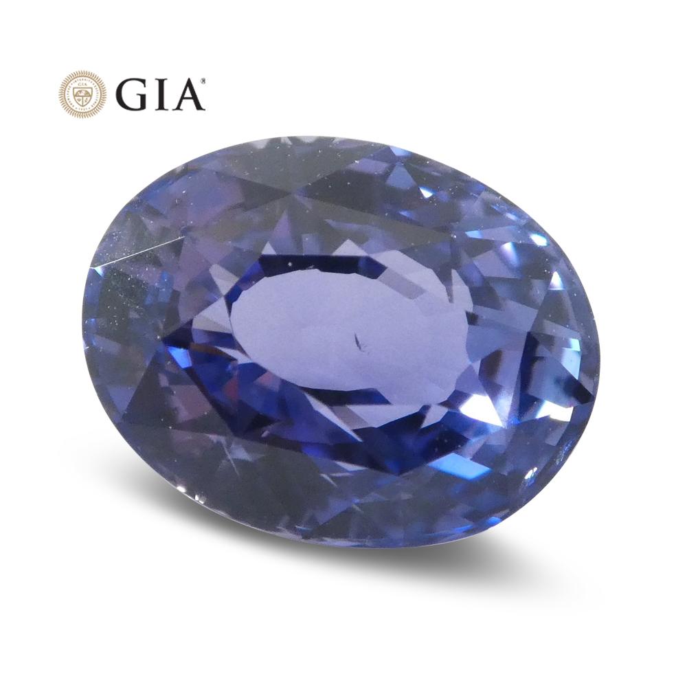 3.24ct Color Change Sapphire GIA Unheated, Bluish Violet to Pinkish Purple In New Condition For Sale In Toronto, Ontario