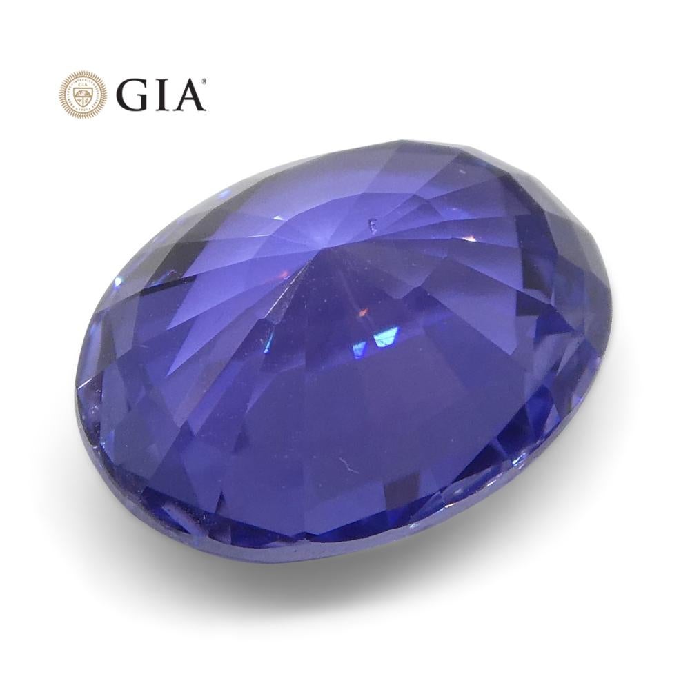 3.24Ct Color Change Sapphire Oval Gia Certified Unheated, Sri Lanka, Bluish Viol For Sale 2