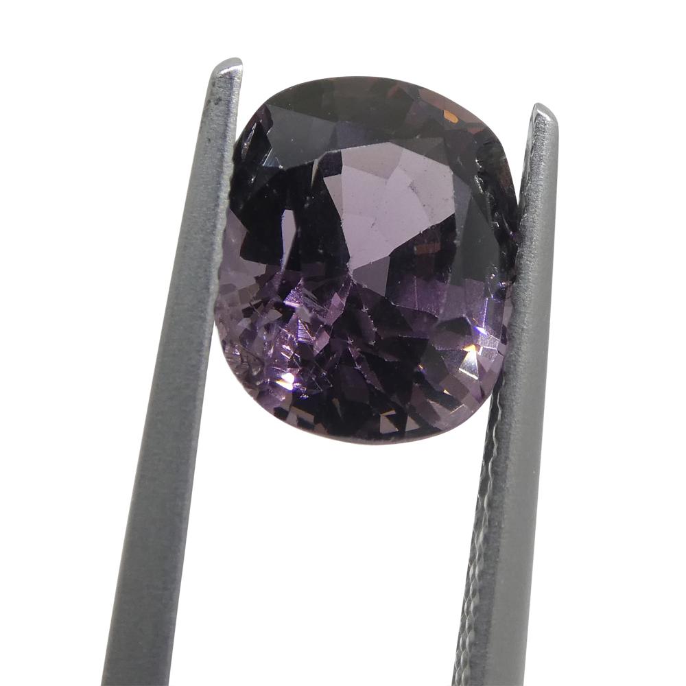 Spinello rosa rettangolare a cuscino di 3.24ct dalla Birmania in vendita 8