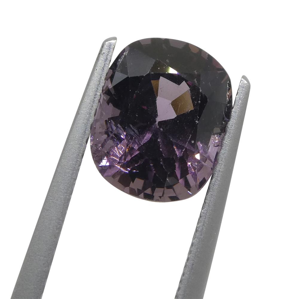 Spinello rosa rettangolare a cuscino di 3.24ct dalla Birmania In condizioni Nuovo in vendita a Toronto, Ontario