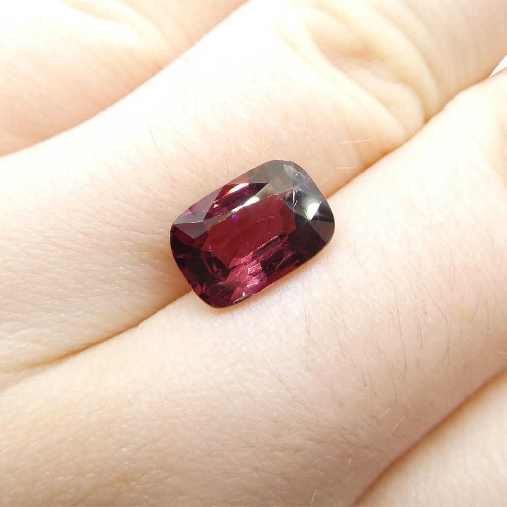 3,24ct Spinello rosso rettangolare a cuscino dalla Birmania in vendita 14