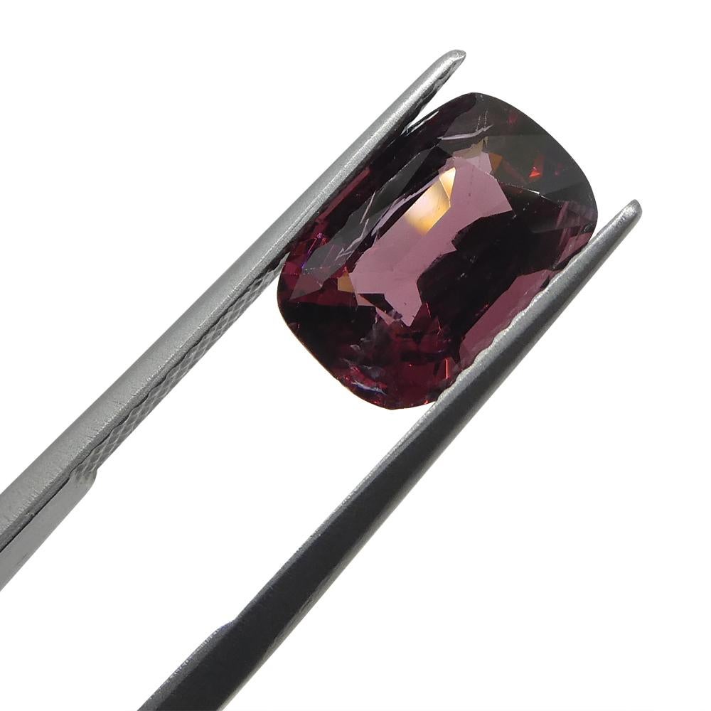 3,24ct Spinello rosso rettangolare a cuscino dalla Birmania In condizioni Nuovo in vendita a Toronto, Ontario