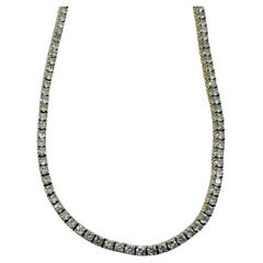 3.25 Carat Adjustable Diamond Necklace in 14K Yellow Gold