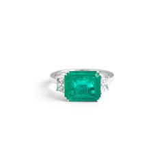 3.25 Carat Colombian Emerald Ring