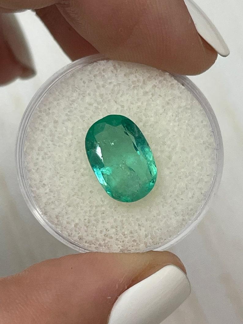3,25 Quilates Esmeralda Verde Colombiana Talla Oval 12,5x8,6 - Gema Natal de Mayo en venta 1