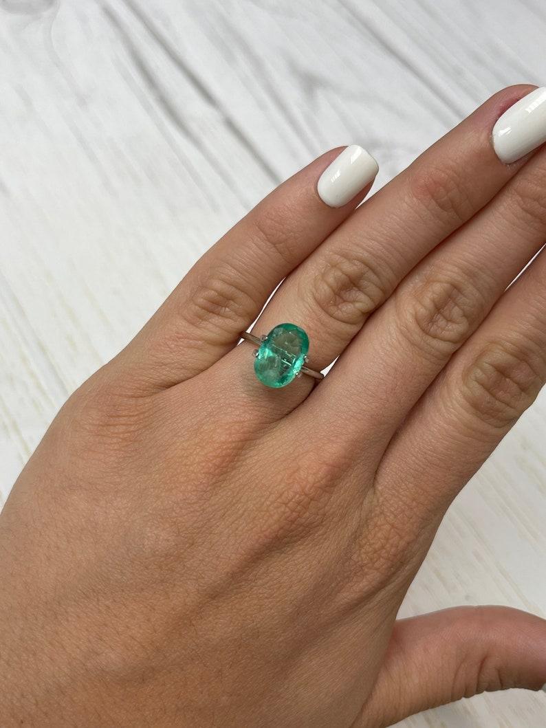 3,25 Quilates Esmeralda Verde Colombiana Talla Oval 12,5x8,6 - Gema Natal de Mayo en venta 3