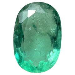 3.25 Carat Green Colombian Emerald Oval Cut 12.5x8.6 - May Birthstone Gem