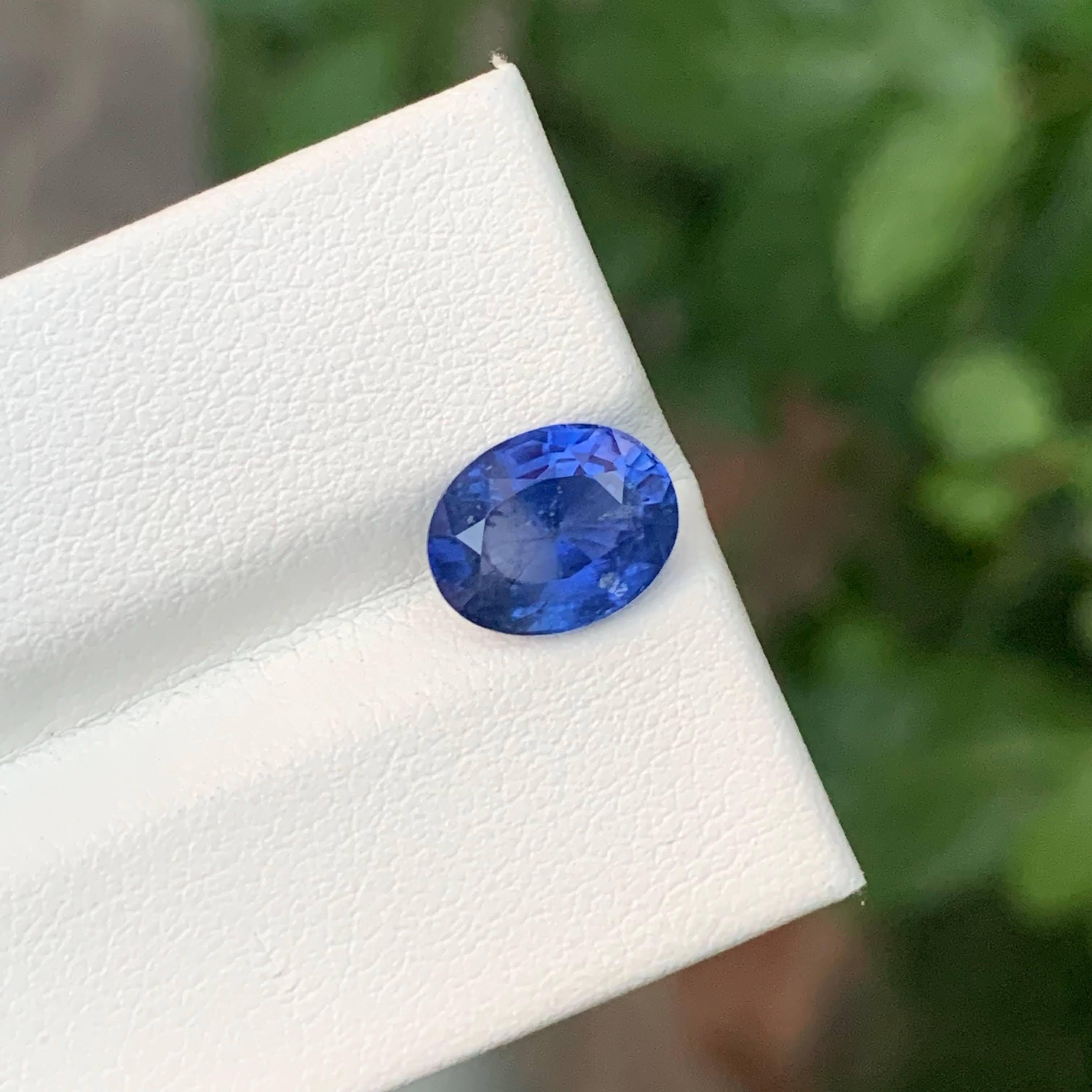 3,25 Karat Natürlicher loser feiner blauer Saphir Stein Ovalschliff Sri Lankanischer Edelstein im Angebot 5