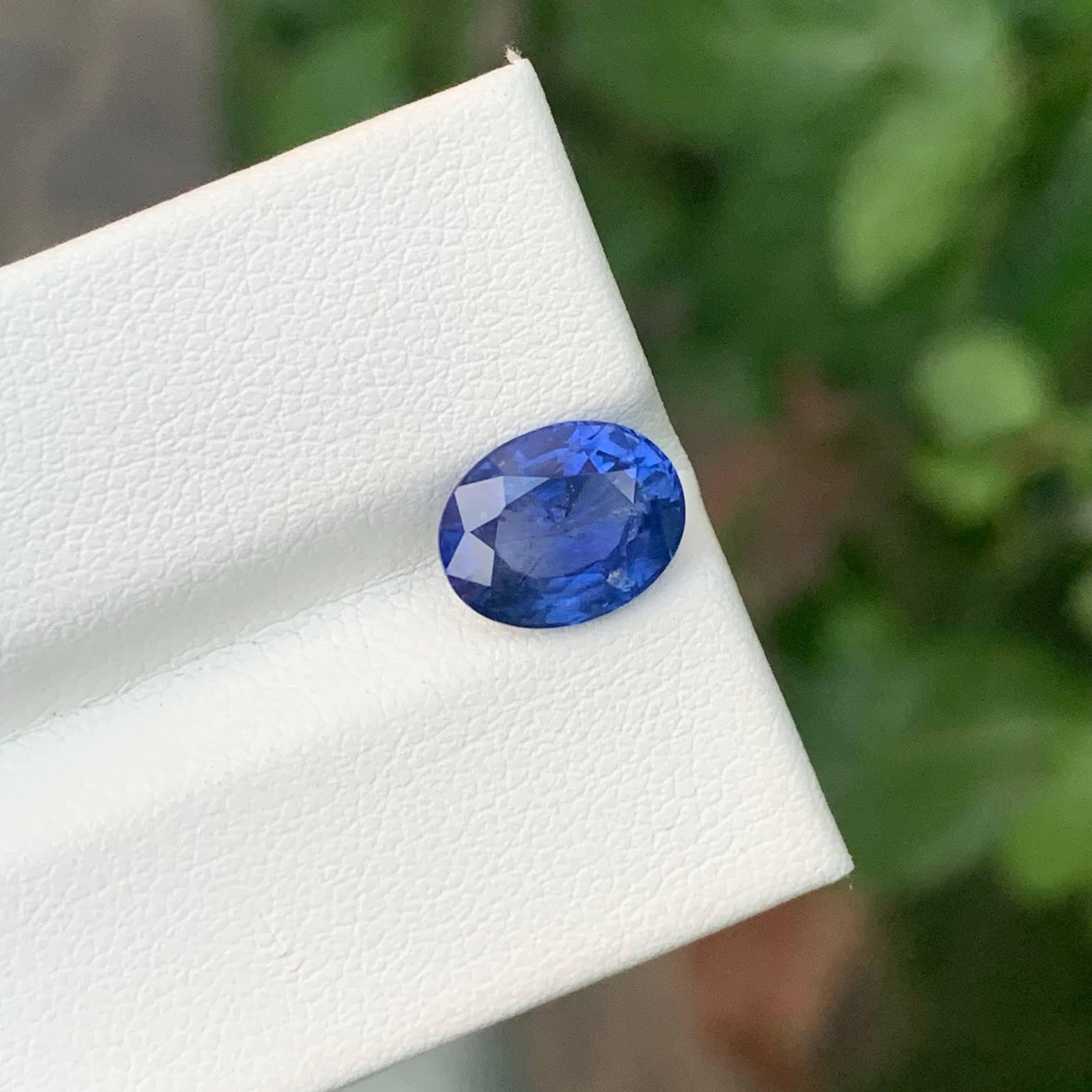 3,25 Karat Natürlicher loser feiner blauer Saphir Stein Ovalschliff Sri Lankanischer Edelstein im Angebot 6