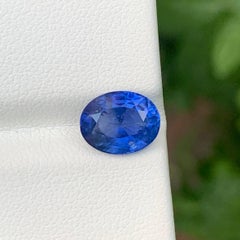 3.25 Carat Natural Loose Fine Blue Sapphire Stone Oval Cut Sri Lankan Gemstone