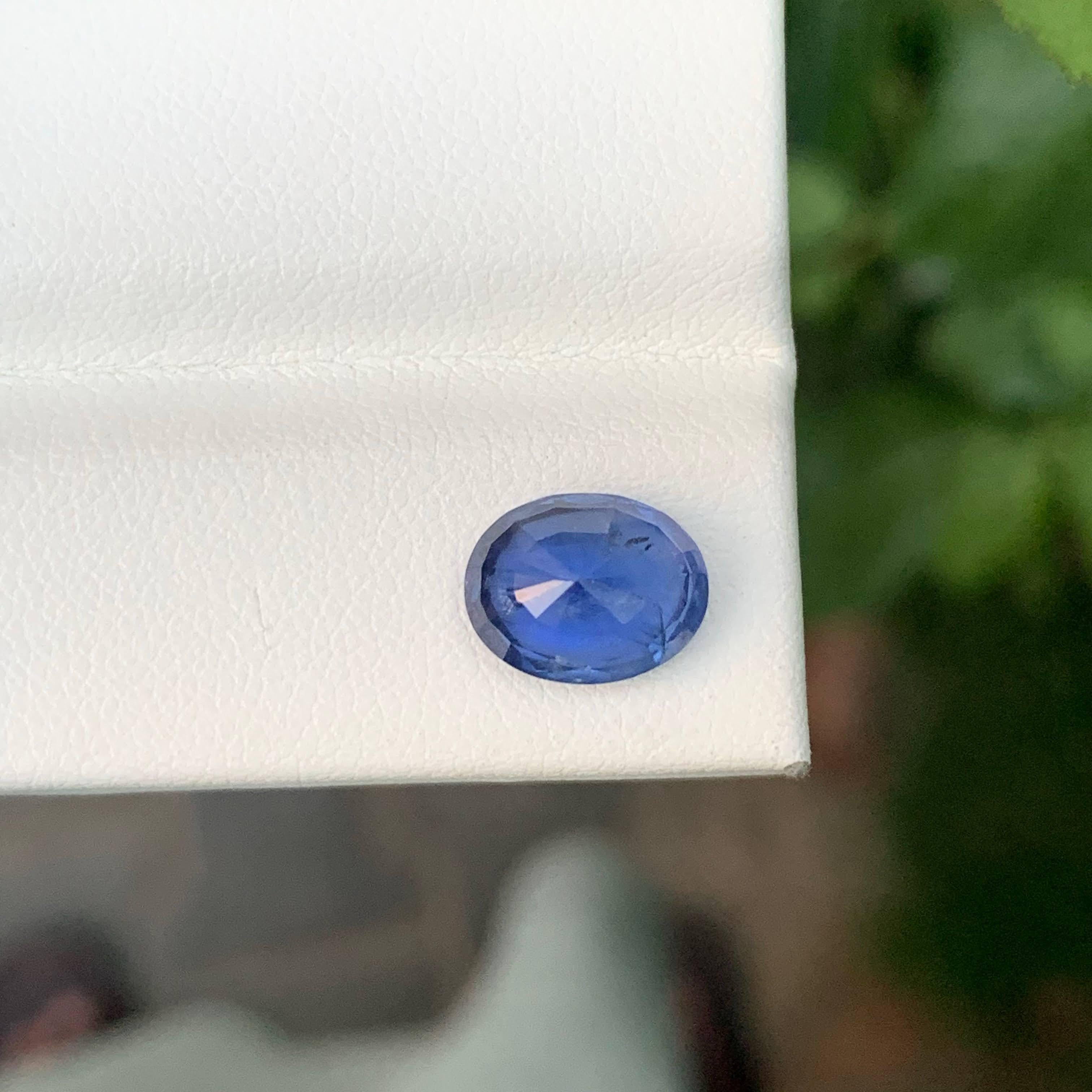 3,25 Karat Natürlicher loser feiner blauer Saphir Stein Ovalschliff Sri Lankanischer Edelstein im Angebot 4