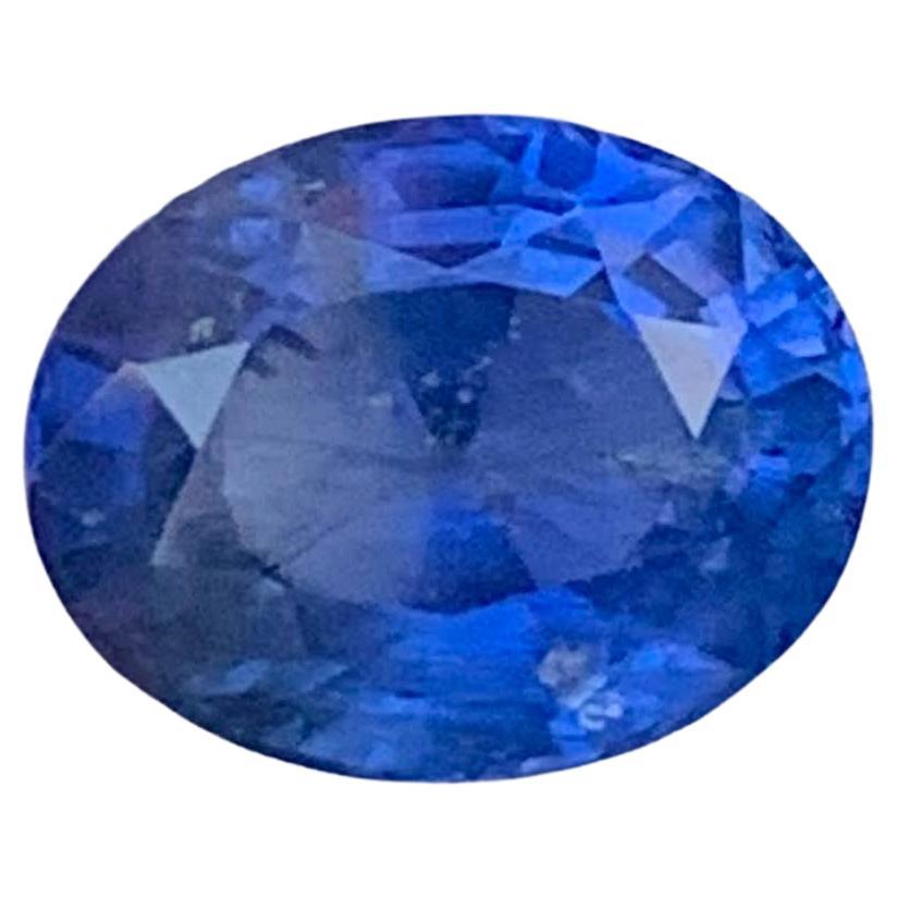 3,25 Karat Natürlicher loser feiner blauer Saphir Stein Ovalschliff Sri Lankanischer Edelstein