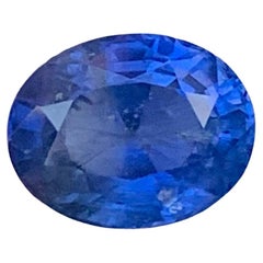 3,25 Karat Natürlicher loser feiner blauer Saphir Stein Ovalschliff Sri Lankanischer Edelstein
