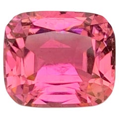 3.25 Carat Natural Loose Hot Pink Tourmaline Stone Cushion Cut Afghan Gemstone (pierre précieuse afghane)