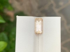 3.25 Carat Natural Loose Imperial Topaz Emerald Shape Gemstone