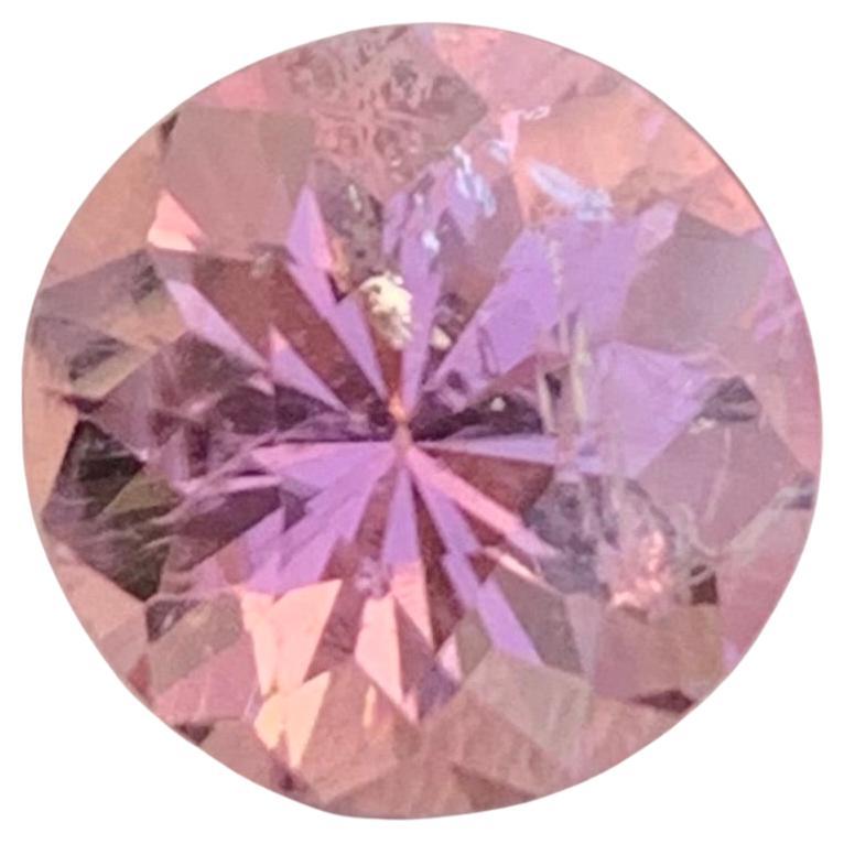 3.25 Carat Natural Loose Pink Tourmaline Round Shape Gem For Jewellery