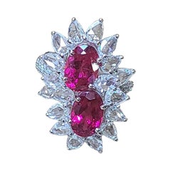 3.25 Carats, Natural Rubelite
Rose Cut Diamonds Cocktail Ring 3.25 Carats, Natural Rubelite
Rose Cut Diamonds Cocktail Ring