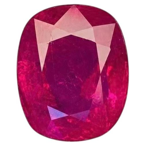 3.25 Ct GIA Certificate Natural ruby unheated purplish Red color For Sale