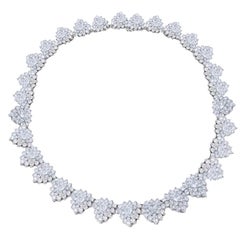 32.50 Carat Diamond Link Necklace