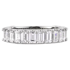 3.25ct Emerald Cut Diamond Band