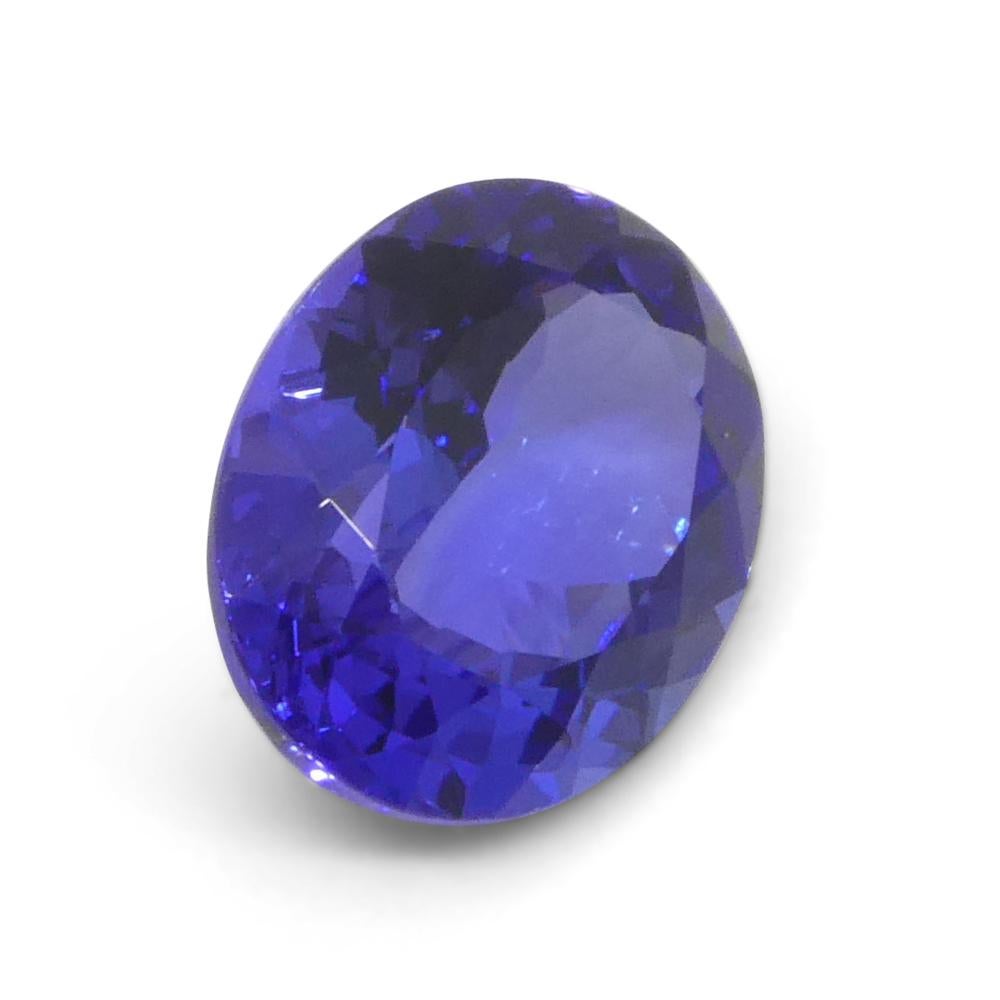3.25ct Oval Violet Blue Tanzanite from Tanzania For Sale 5