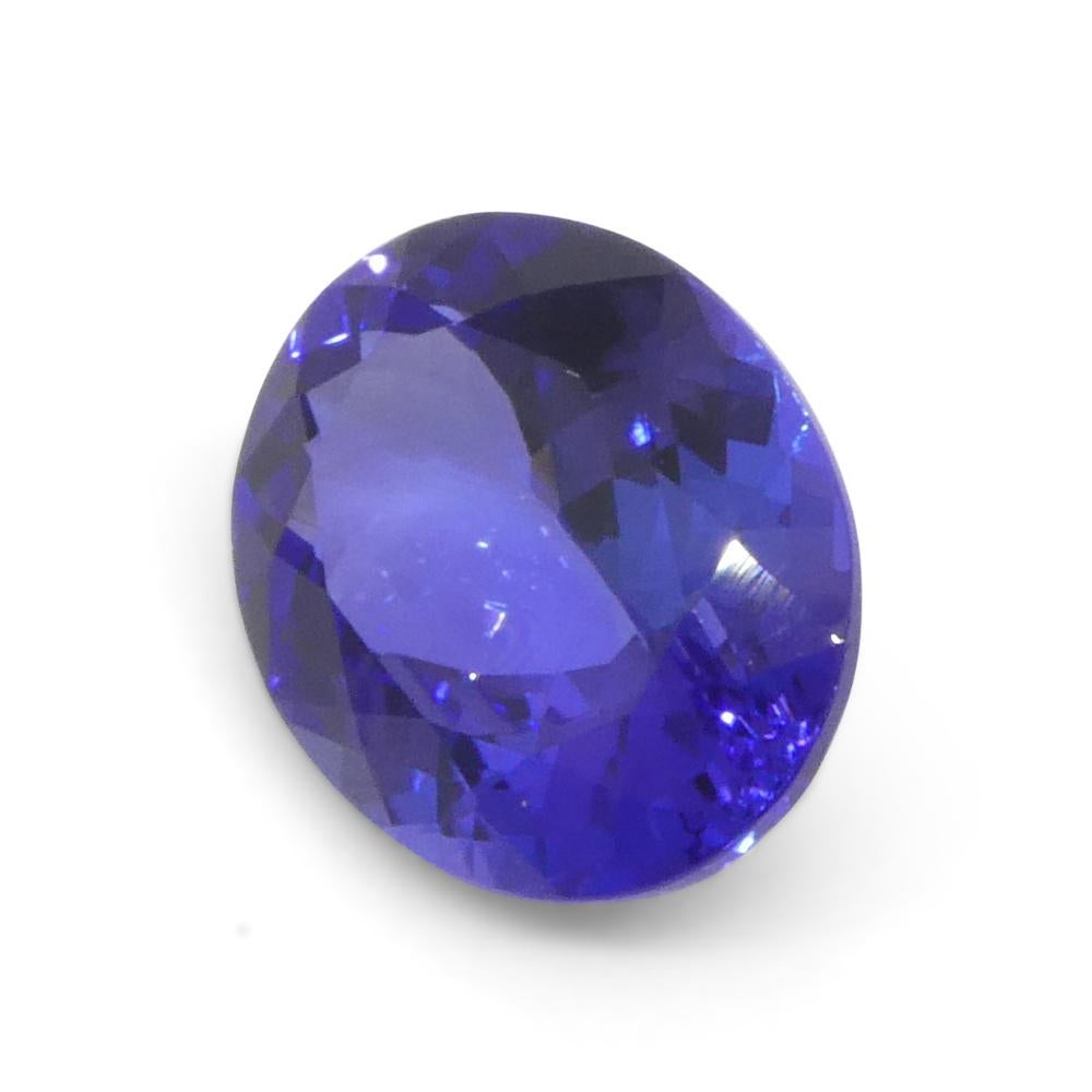 3.25ct Oval Violet Blue Tanzanite from Tanzania For Sale 6