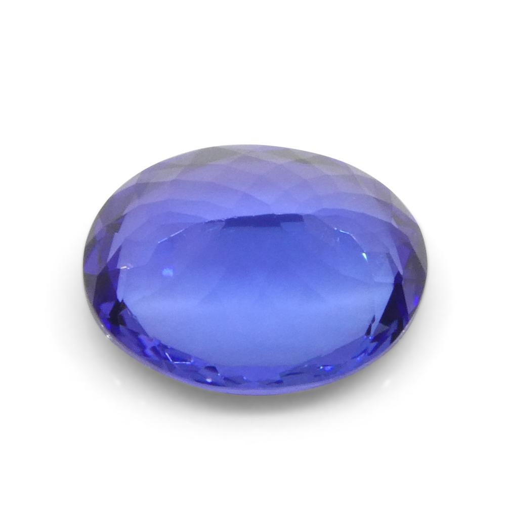 3.25ct Oval Violet Blue Tanzanite from Tanzania For Sale 7