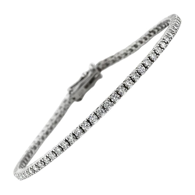 3.25ct Round Brilliant Cut Diamond Tennis Bracelet