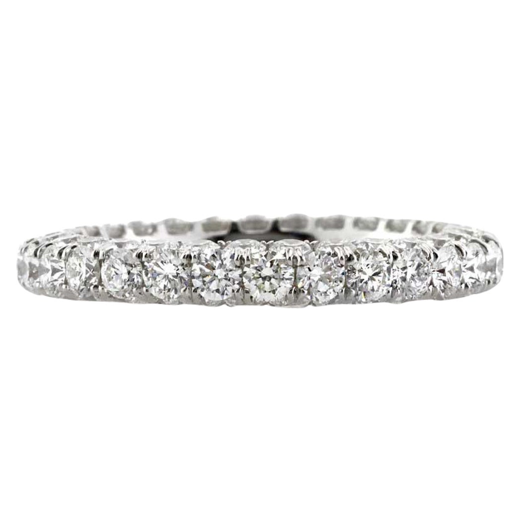 3.25ct Round Brilliant Cut Diamond Three-Sided Eternity Band