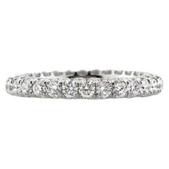 3.25ct Round Brilliant Cut Diamond Three-Sided Eternity Band