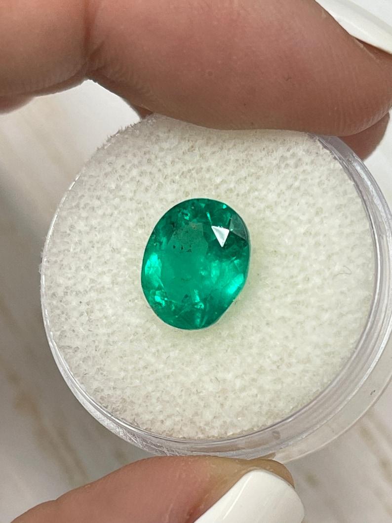 3.26 Carat Classic Muzo Green Colombian Emerald Oval Cut - May Birthstone Gem Neuf - En vente à Jupiter, FL