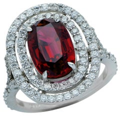 3.26 Carat Ruby and Diamond Ring