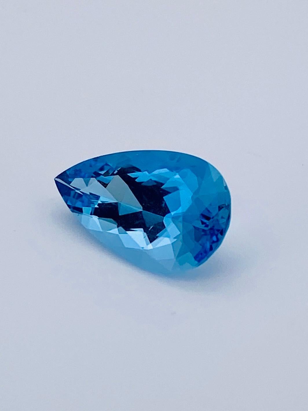 3.25Ct Natürlicher Santa Aquamarin Top Super Santa Maria Farbe im Angebot 1