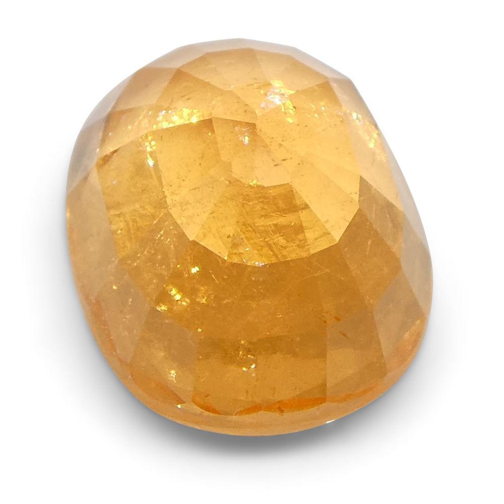 3,26 ct Granate Ovalado Fanta Naranja Mandarina Espesartita/Espesartita en venta 2
