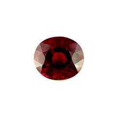 3.26ct Deep Purple Red Rhodolite Garnet Oval Cut Loose Gemstone