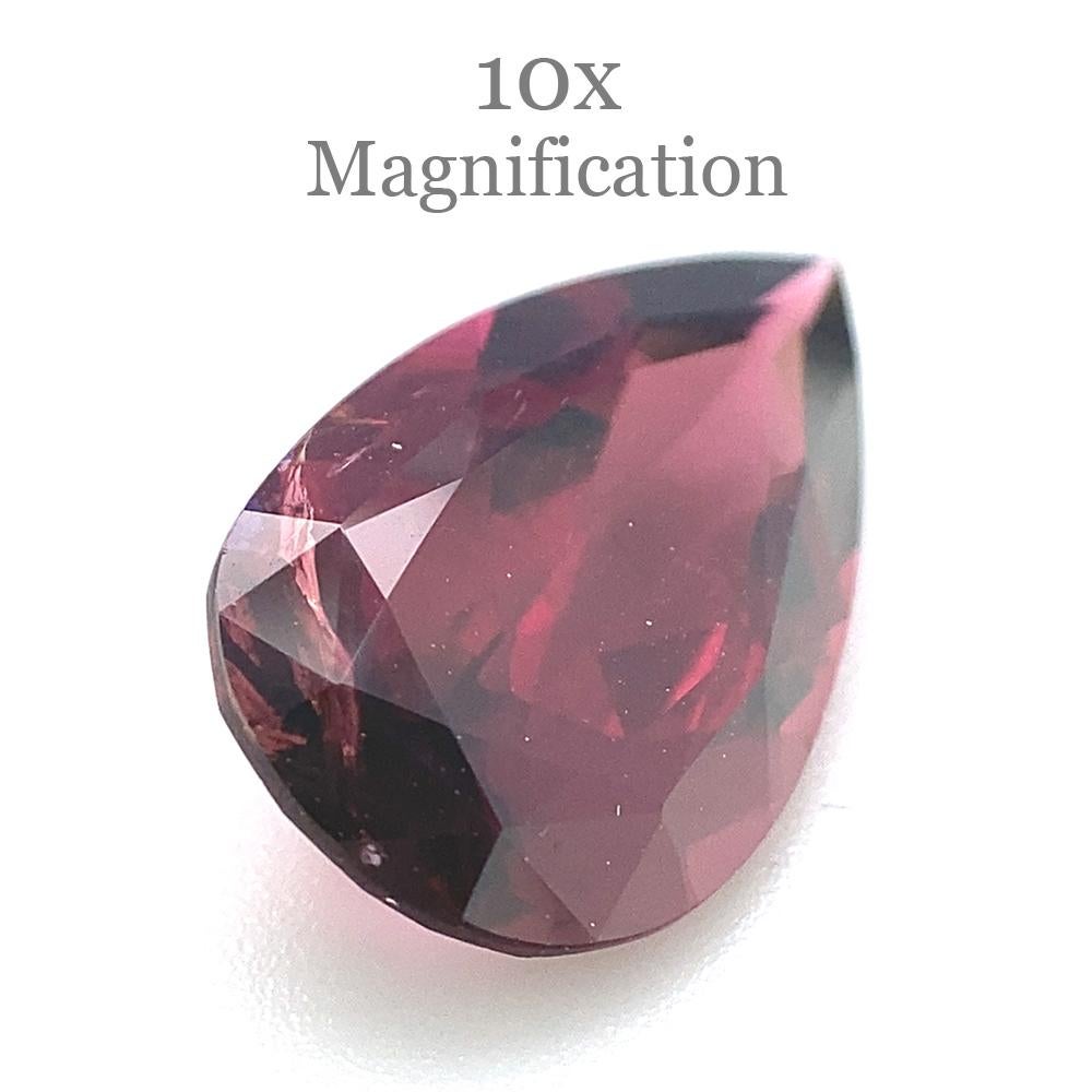 3.26ct Pear purplish Pink Rubellite Tourmaline from Brazil For Sale 5