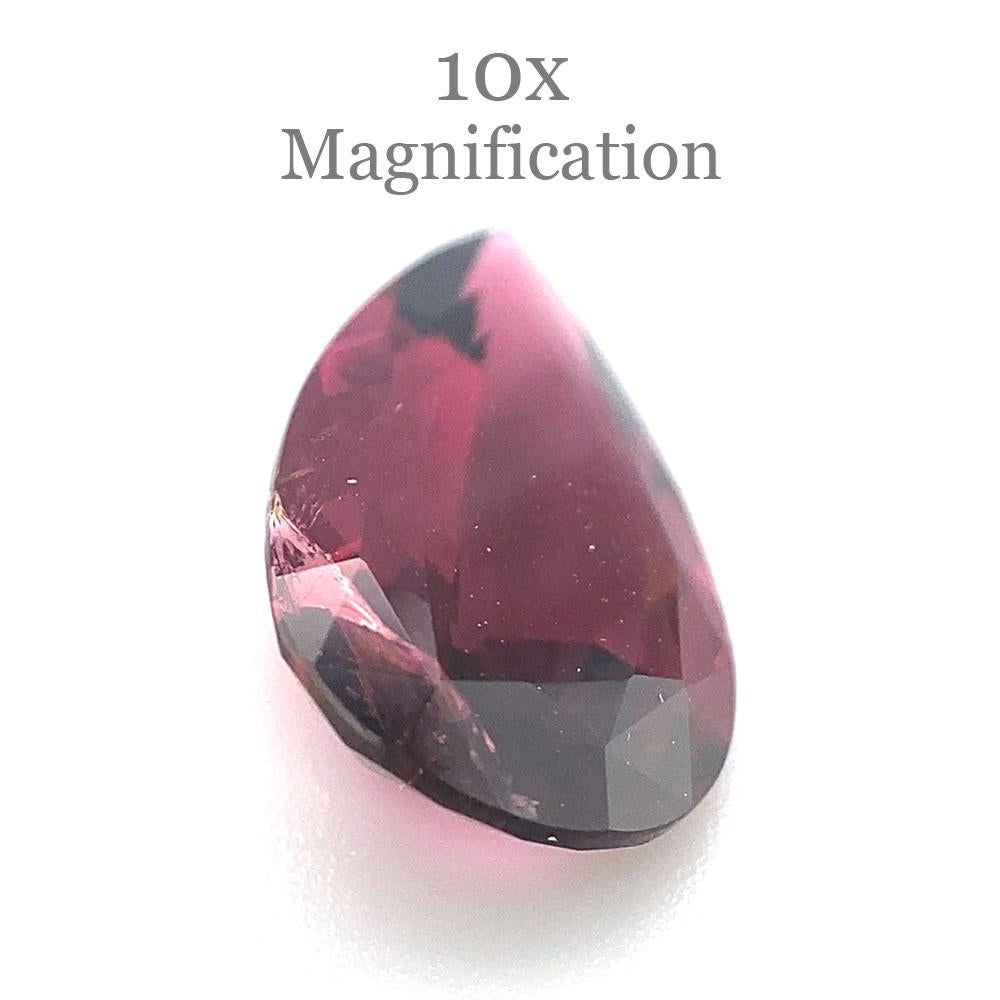 3.26ct Pear purplish Pink Rubellite Tourmaline from Brazil For Sale 6