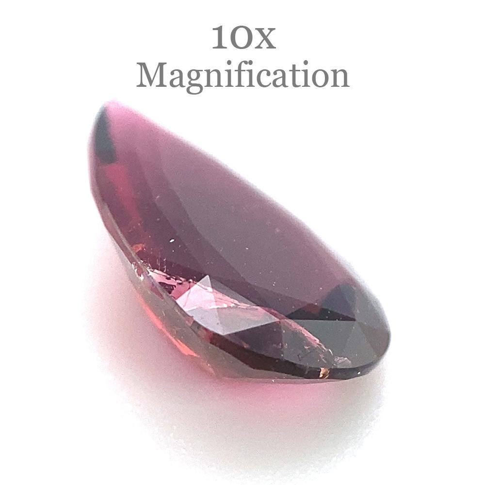 3.26ct Pear purplish Pink Rubellite Tourmaline from Brazil For Sale 7