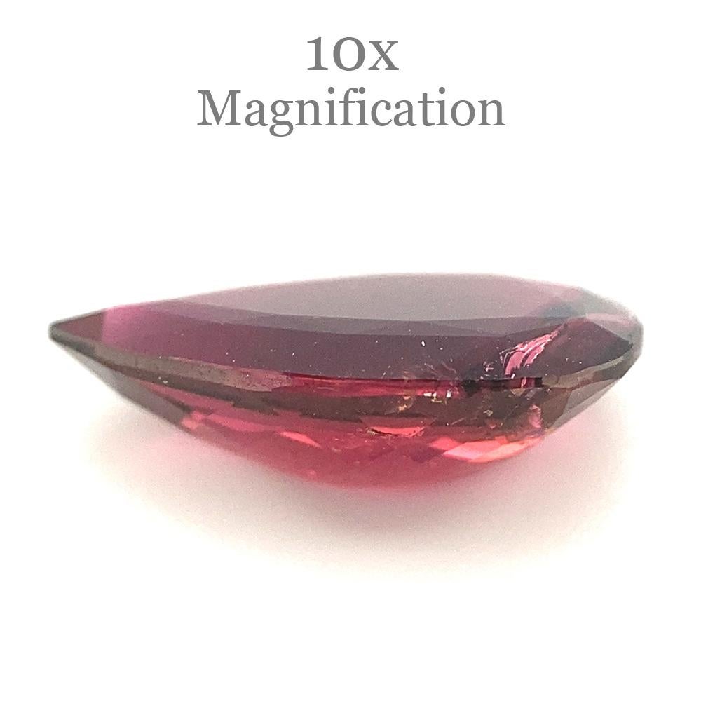 3,26ct Turmalina rosa púrpura pera en venta 10