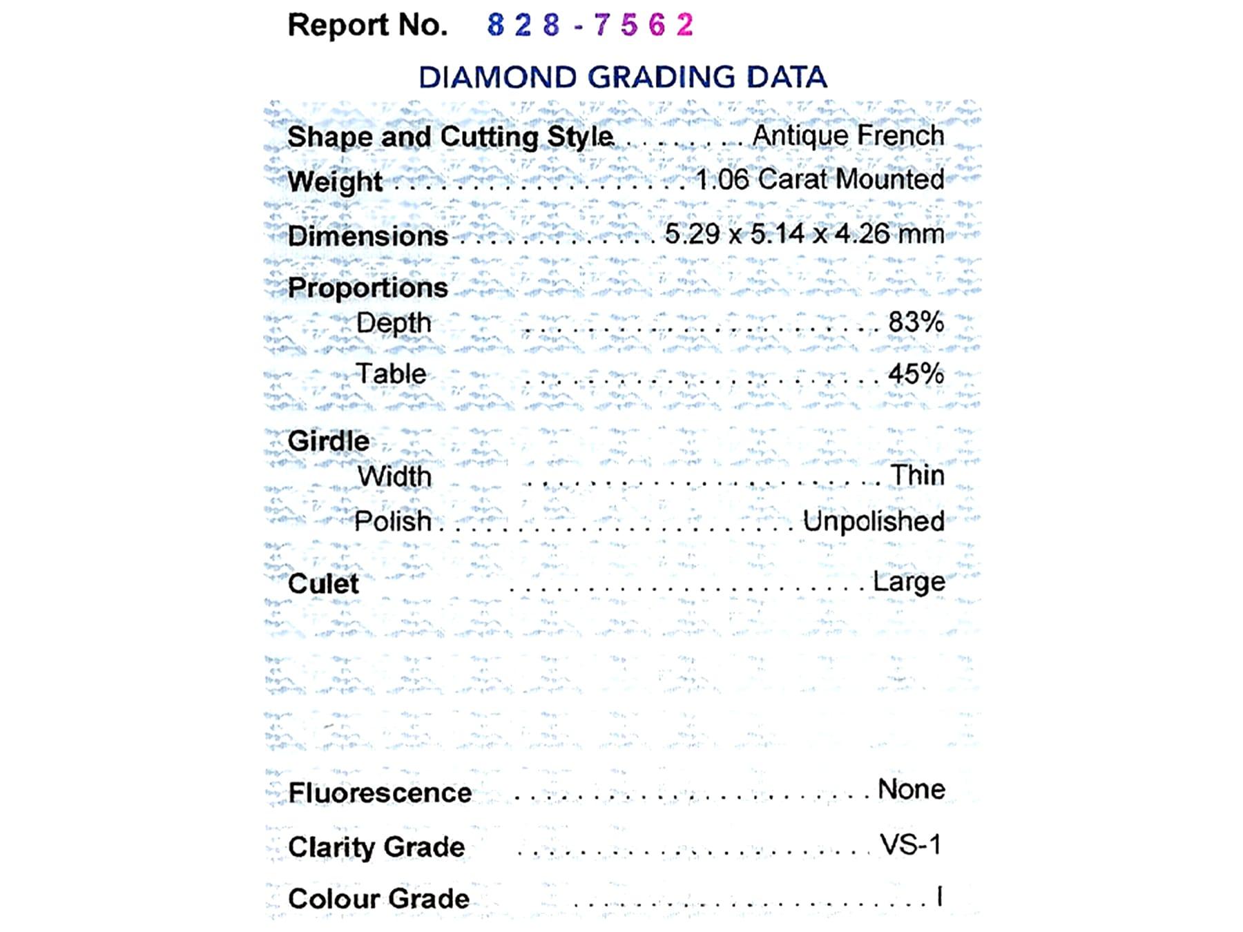 3.27 Carat Diamond and Platinum Trilogy Ring For Sale 5