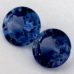 3.27 Ct Blue Sapphire Round Loose Gemstone